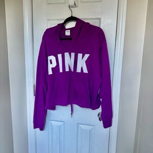 PINK | Purple Hoodie with White Lettering